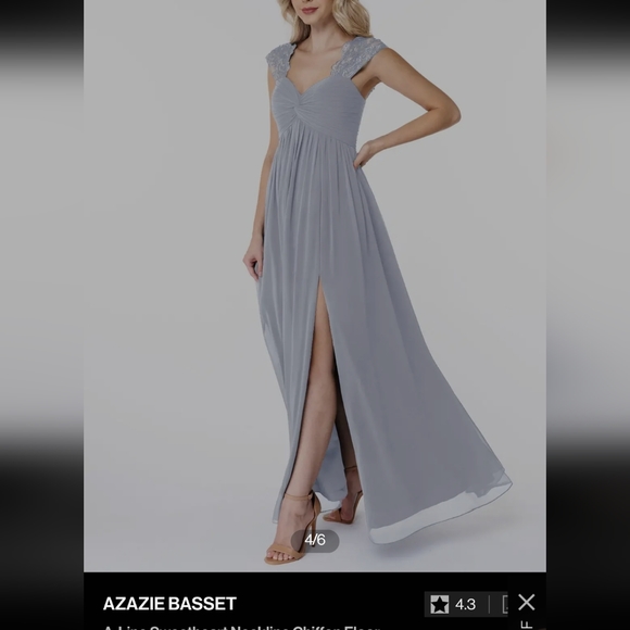 ❤️🔥3/$18 Azazie Dusty Lavender Custom Bridesmaid Dress - Picture 3 of 13